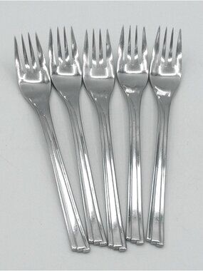 Wayzata Stainless by Reed & Barton 7 3/8 Inch Fork Set of 5 Pattern Code RDSWAY